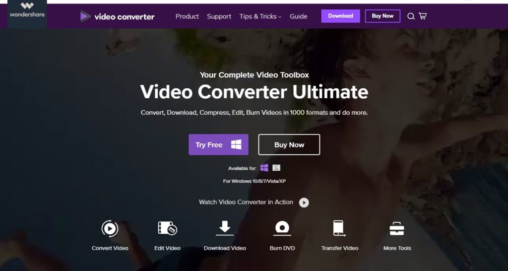 The Best Video Converter Ultimate by Wondershare- Free Trial